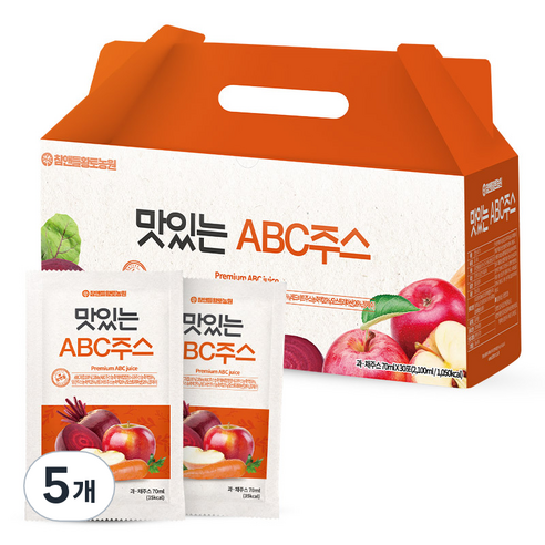 맛있는 ABC주스 30p, 2100ml, 5개