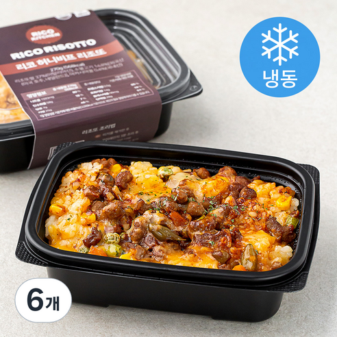 리코 허니비프 리조또 (냉동), 270g, 6개