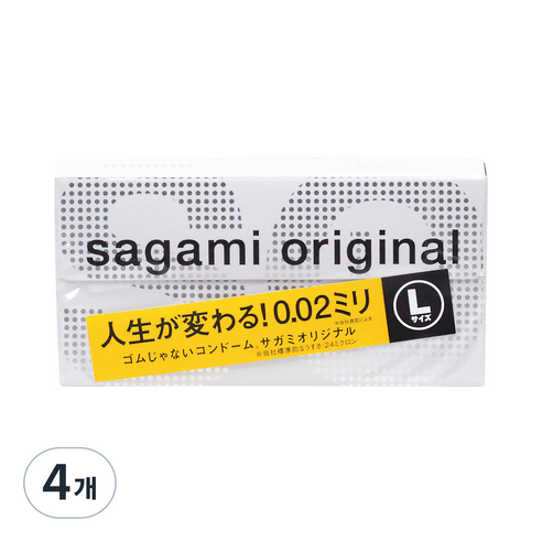 사가미 신형 오리지널 콘돔 라지 0.02mm, 6개입, 4개