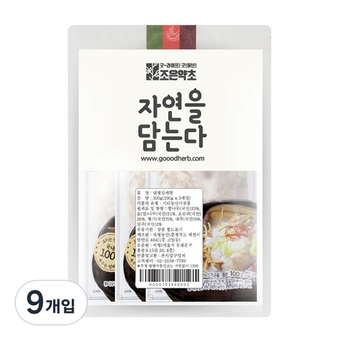 조은약초 대형 삼계탕, 100g, 9개입