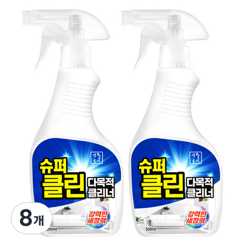 생활공식 슈퍼클린 다목적 클리너, 500ml, 8개