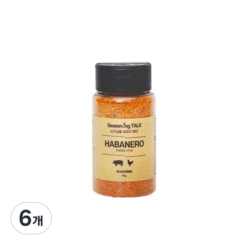시즈닝톡 하바네로 시즈닝, 6개, 90g