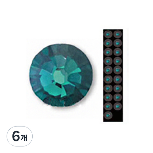 와사비네코 미미츠보 오시스틱 귀지압패치 쥬얼리 스톤 M, 에메랄드20pcs_M(3.0mm), 6개