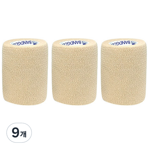 밴드골드 자가 점착 붕대 코바 75mm, 1개입, 9개