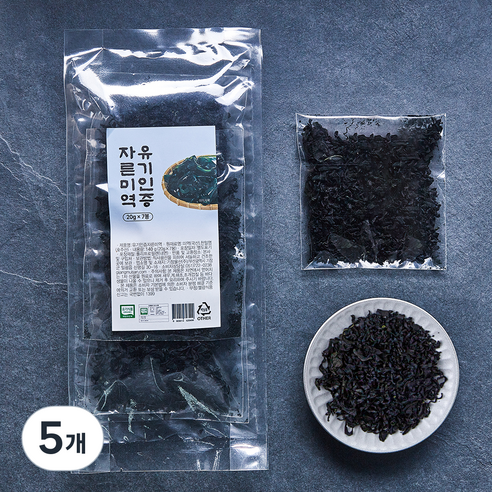 유기 인증 자른미역, 140g, 5개