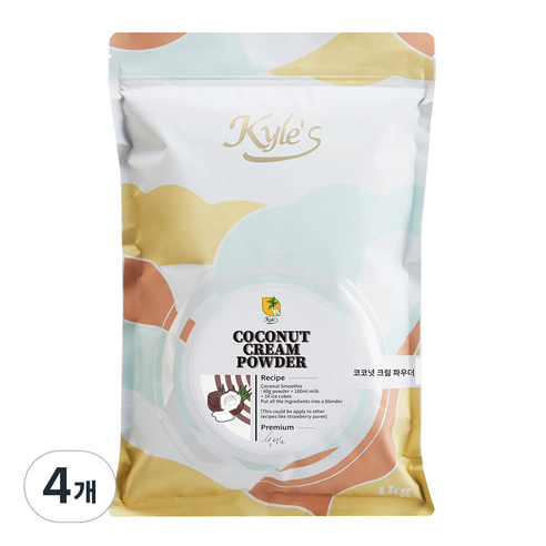 카일스 코코넛크림 파우더, 1kg, 4개, 1개입