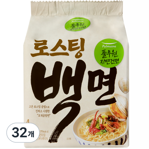 풀무원 자연은 맛있다 백면 406g, 32개