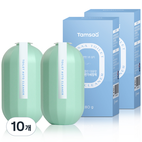 탐사 클린 대용량 자동 변기세정제, 280g, 10개