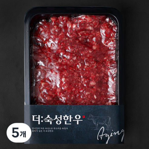 더 숙성한우 다짐육 (냉장), 250g, 5개
