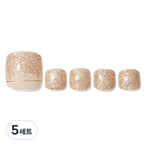 데싱디바 글레이즈 네일스티커 세트, 문더스트, 5세트
