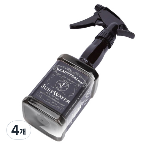 바버샵 미용실 헤어 분무기 650ml, 혼합색상, 4개