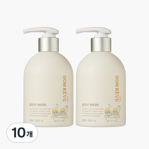 쏭레브 키즈 바디워시 사탕향, 290ml, 10개
