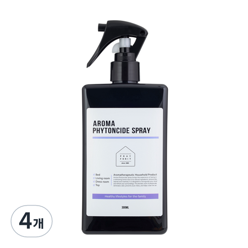 프레이포잇 클린 매직 피톤치드 아로마 탈취 스프레이 본품, 300ml, 4개