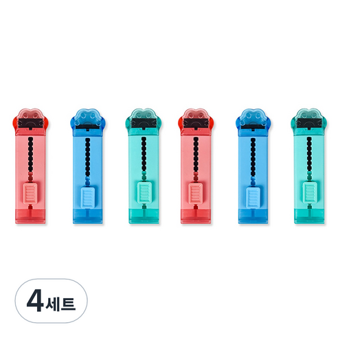 아이비스코리아 냥발바닥 자석 지우개 3종 x 2p 세트 12508, 핑크, 블루, 민트, 4세트