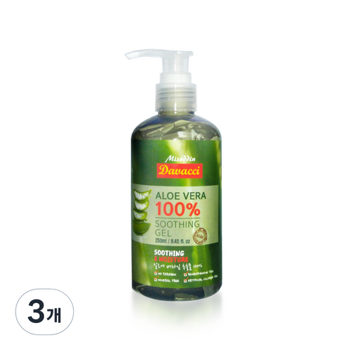 다바찌 알로에베라 100 수딩젤, 250ml, 3개