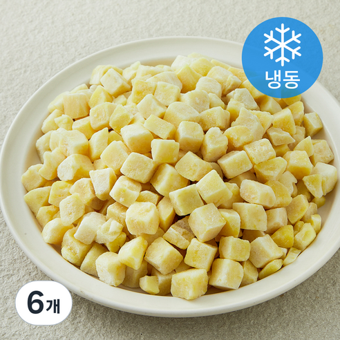 아침과저녁 스팀 고구마 다이스 (냉동), 6개, 1kg
