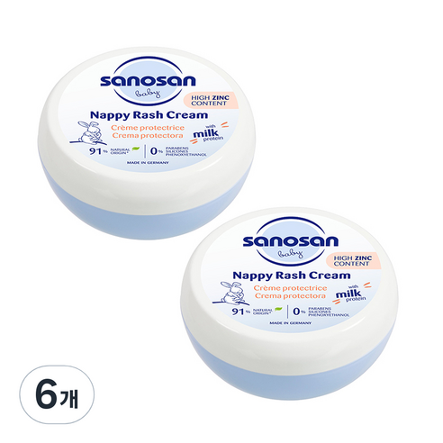 사노산 2.0 베이비 내피 래쉬 크림, 6개, 150ml