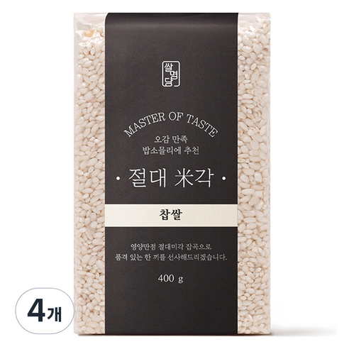 절대미각 찹쌀, 400g, 4개