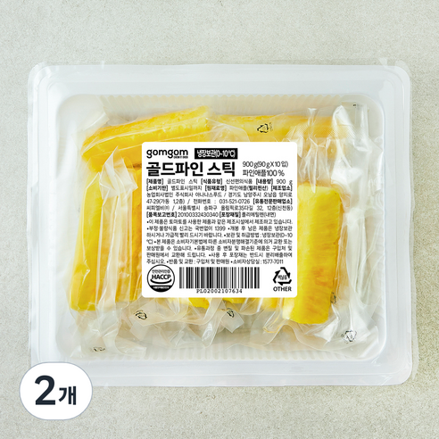 곰곰 골드파인 스틱, 900g, 2개