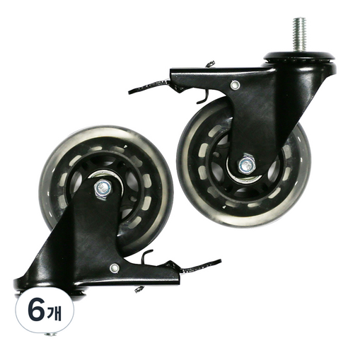 엠파이어 볼트브레이크 인라인바퀴 D12BM815BK 75mm, 6개