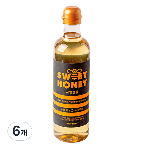 산내들농원 사양벌꿀, 1kg, 6개