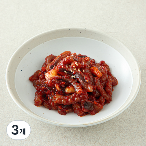 명심정 낙지젓갈, 200g, 3개