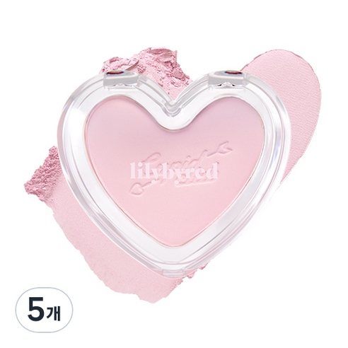 릴리바이레드 러브빔 블러 치크 4.3g, 01 체리블러, 5개