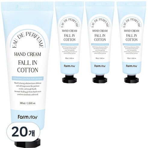 팜스테이 오드 퍼퓸 핸드크림 폴 인 코튼, 100ml, 20개