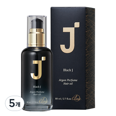 제이숲 블랙제이 아르간 퍼퓸 헤어 오일, 80ml, 5개
