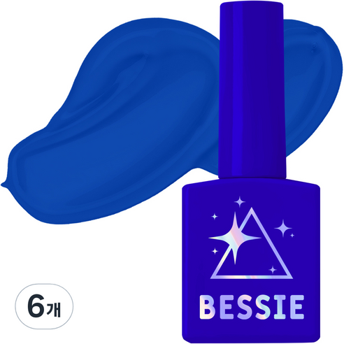 베씨 컬러젤 메탈프리즘, B19 REFLECTION BLUE, 11ml, 6개