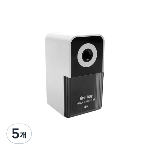 아이비스 투웨이 연필깎이 SP11564, 화이트, 5개