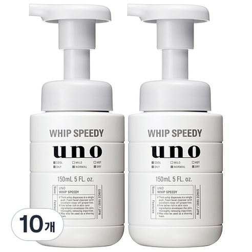 우노 휩 스피디 클렌징폼, 150ml, 10개