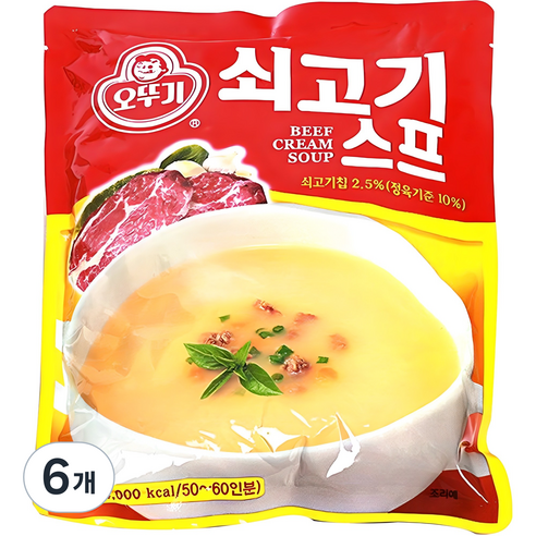오뚜기 쇠고기스프, 1kg, 6개