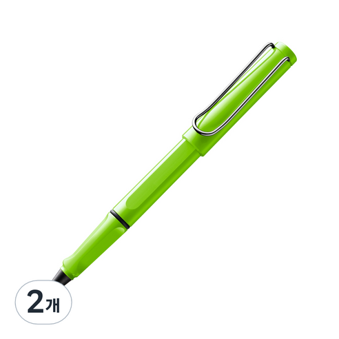 LAMY 사파리 수성펜, 그린, 2개