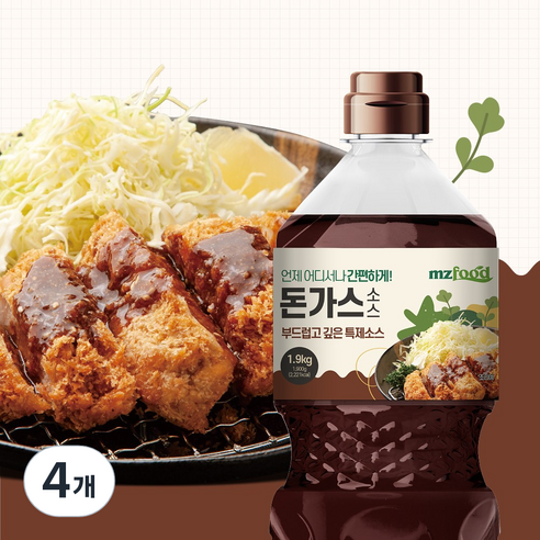 엠지푸드 돈가스소스, 1.9kg, 4개