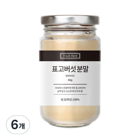 신선약초 표고버섯분말, 45g, 6개