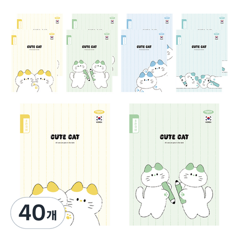 펜피아 1 000 초등 제본 8칸 국어 노트, 랜덤발송, 40개