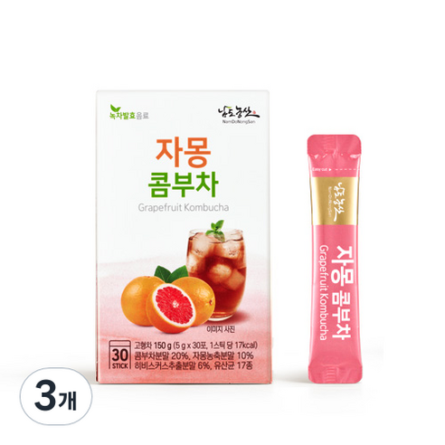 자몽 콤부차, 5g, 30개입, 3개