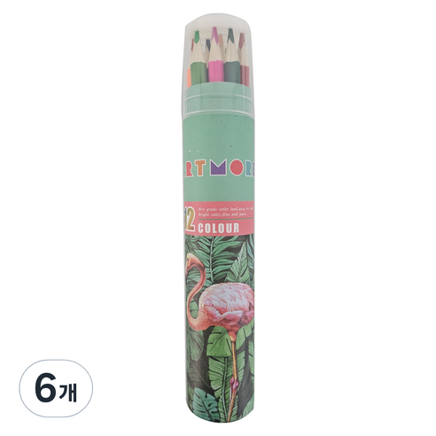 아트모아 전문가용 색연필, 12색, 6개