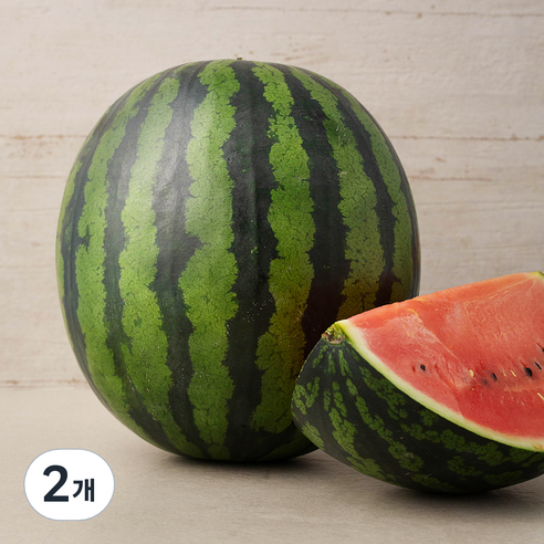 수토마켓 당도선별 수박, 7kg미만, 2개