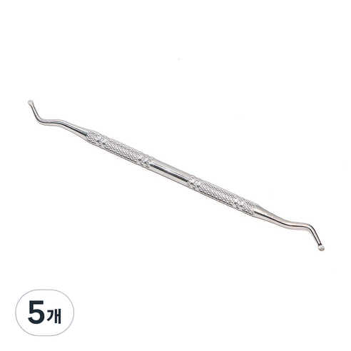 발톱 관리용 투웨이 큐렛 갈고리형, 5개
