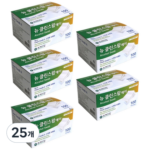메디탑 뉴 클린스왑 에이 알콜솜, 100개입, 25개