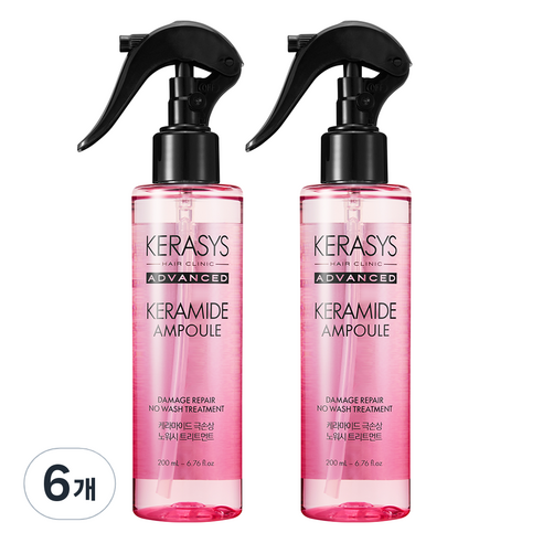 케라시스 케라마이드 극손상 노워시 트리트먼트, 200ml, 6개