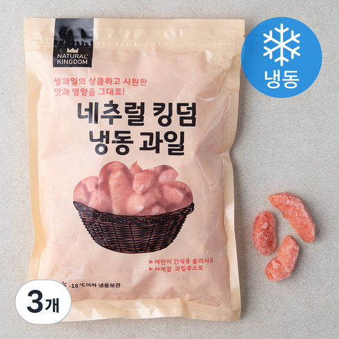 네추럴킹덤 자몽 (냉동), 800g, 3개