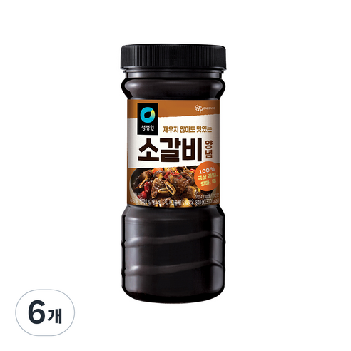 청정원 소갈비 양념장, 840g, 6개