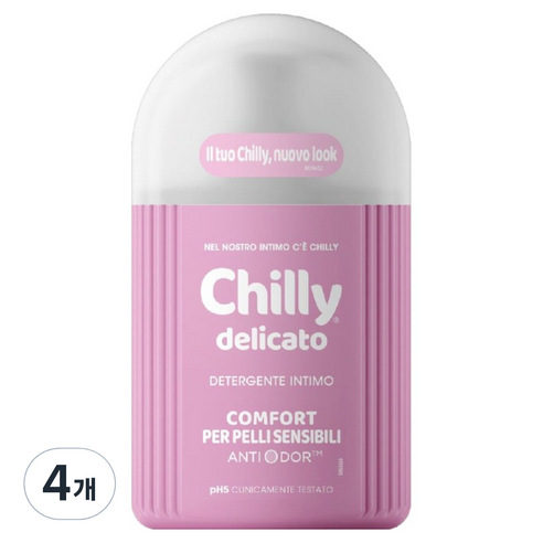 칠리 델리카토 젤 타입 여성청결제, 200ml, 4개
