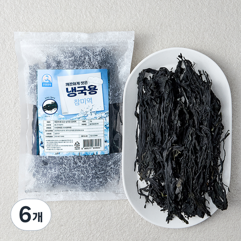 주일상사 깨끗하게 씻은 냉국용 참미역, 70g, 6개