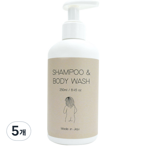마더웍스 아로마 샴푸 앤 바디워시, 5개, 250ml