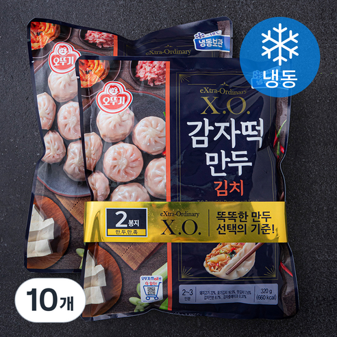 오뚜기 XO 감자떡만두 김치 (냉동), 320g, 10개