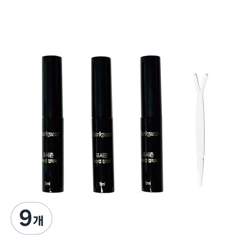 다크니스 포시즌 속눈썹 접착제 5ml, 검정, 9개